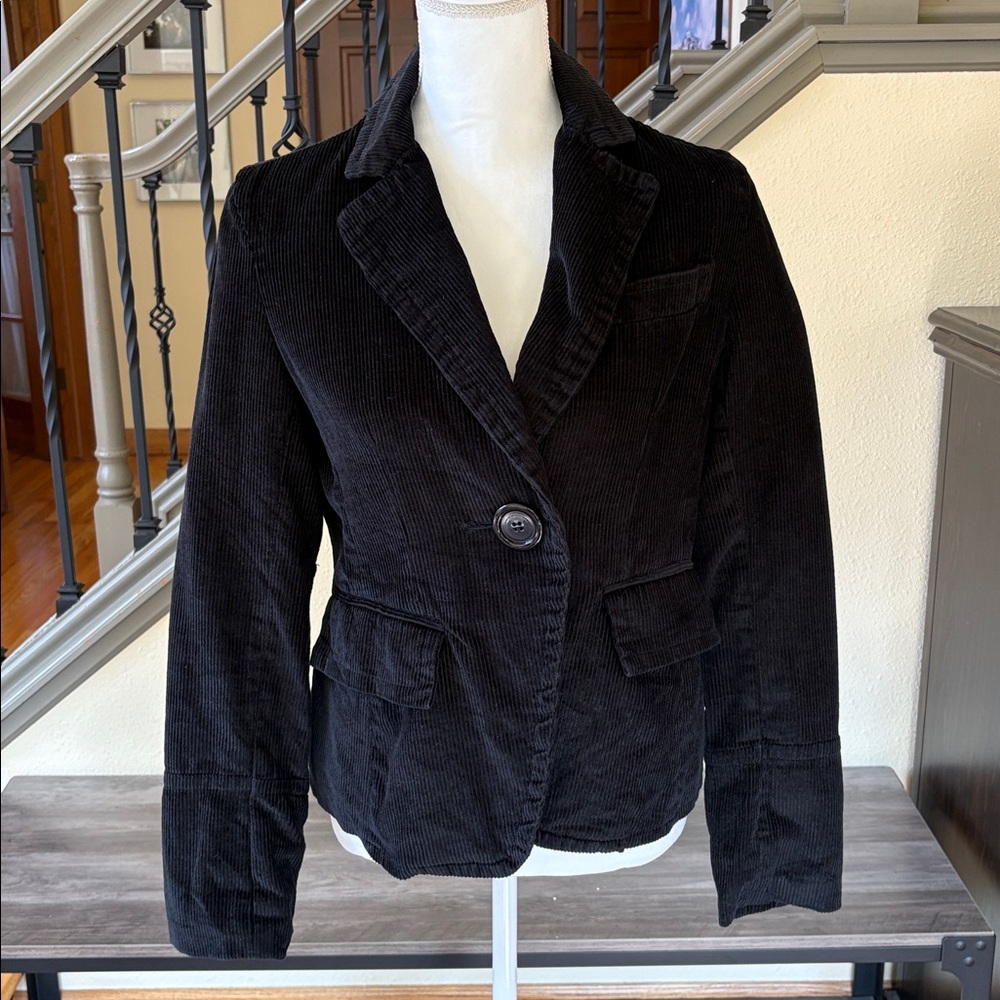 Vintage Wet Seal Corduroy Gray/Black Blazer Size Small